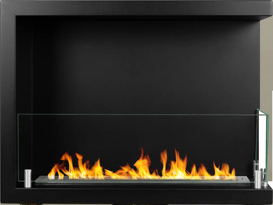 Biofireplace Built-in Corner 60x45 Right with Glass SUTRI 60 DX