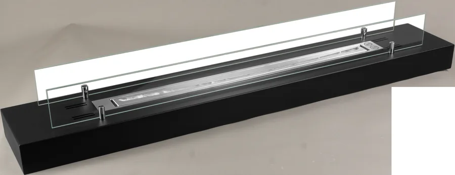 Biofireplace Freestanding with Glass 1200 Black
