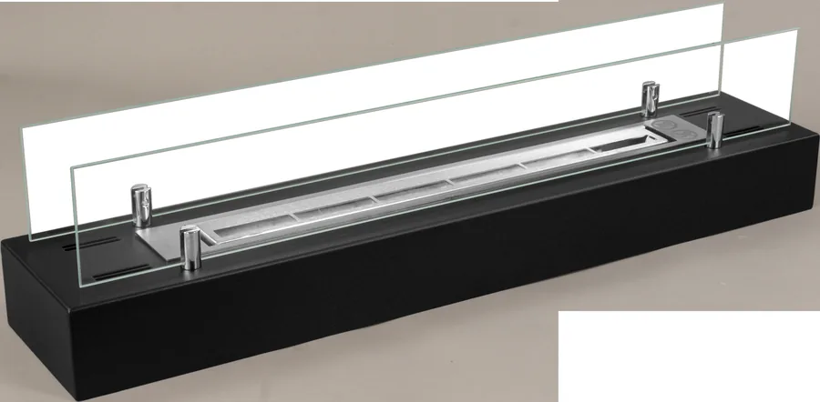 Biofireplace Freestanding with Glass 700 Black