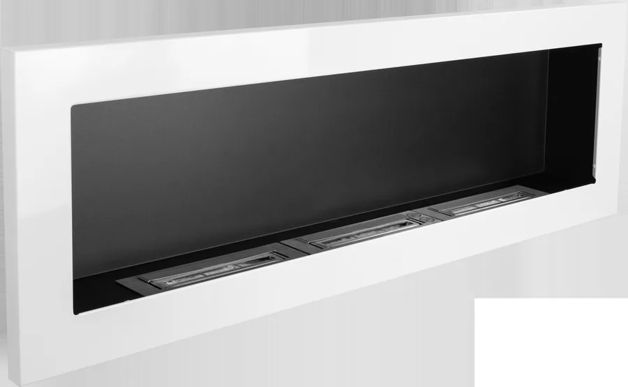 Biofireplace Hanging 1200x400 White Gloss