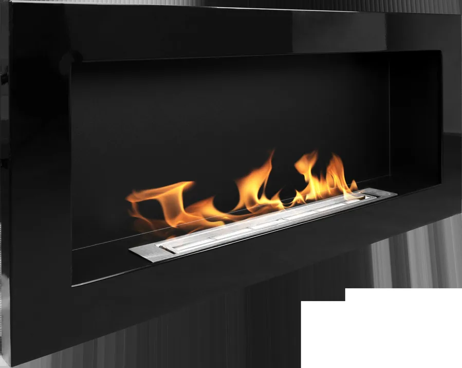 Biofireplace Hanging 900x400 Black Gloss