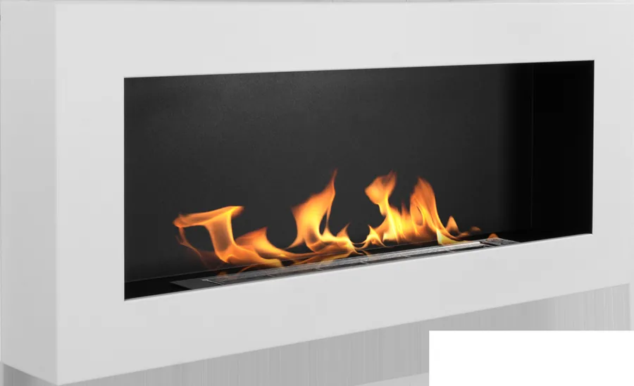 Biofireplace Hanging 900x400 BOX White Matte