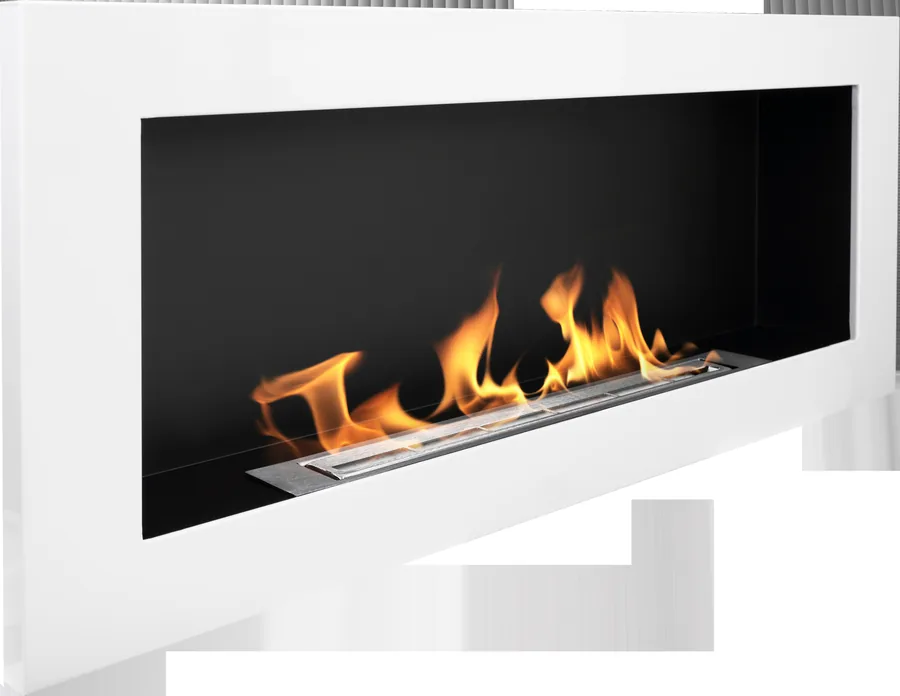 Biofireplace Hanging 900x400 White Gloss